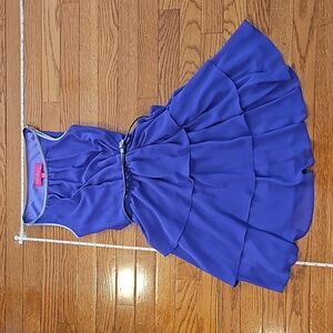 Ruffle layered cocktail dress